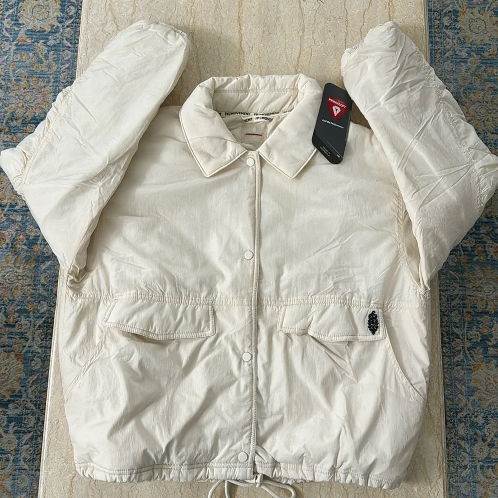 New FP Movement Off The Bleachers Drawcord Jacket. M - Picture 10 of 15